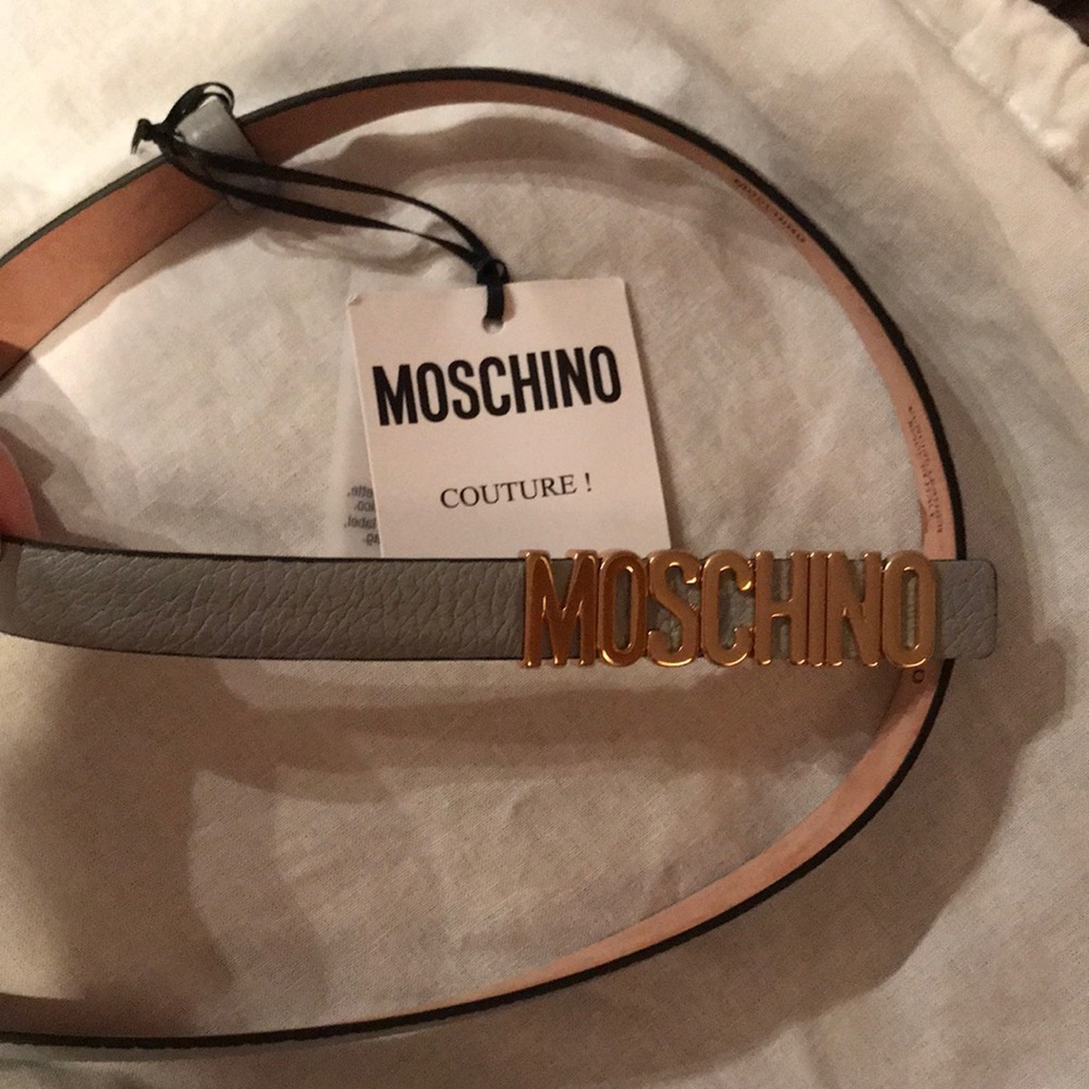 Moschino women skinny belt